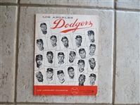 1958 Sandy Koufax Wins Program Braves at Dodgers first Year in Los Angeles