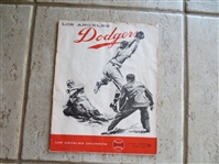 1959 Sandy Koufax Wins Scored Baseball Program Cardinals at Dodgers 