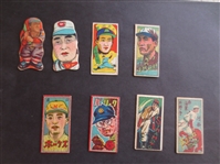 (8) different 1940s Japanese Baseball Cards including Aramaki Hall of Famer and Fujimura