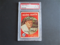 1959 Topps Mickey Mantle PSA 6 ex-mt baseball card #10