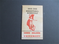 1939-40 Long Island University Basketball Schedule