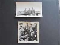 Original Photos of Connie Mack (1949) and Three New York Yankees in Panama (1946?)