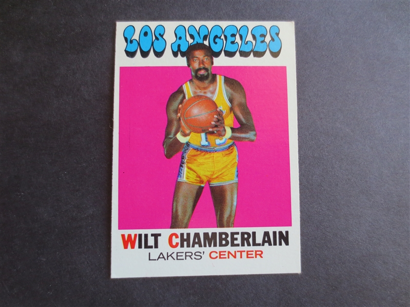 1971-72 Topps Wilt Chamberlain Basketball Card #70 in very nice condition!