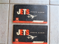 1956 Topps Jets Series 1 and 2 Non-sports Cards in their albums missing 30 cards out of 240