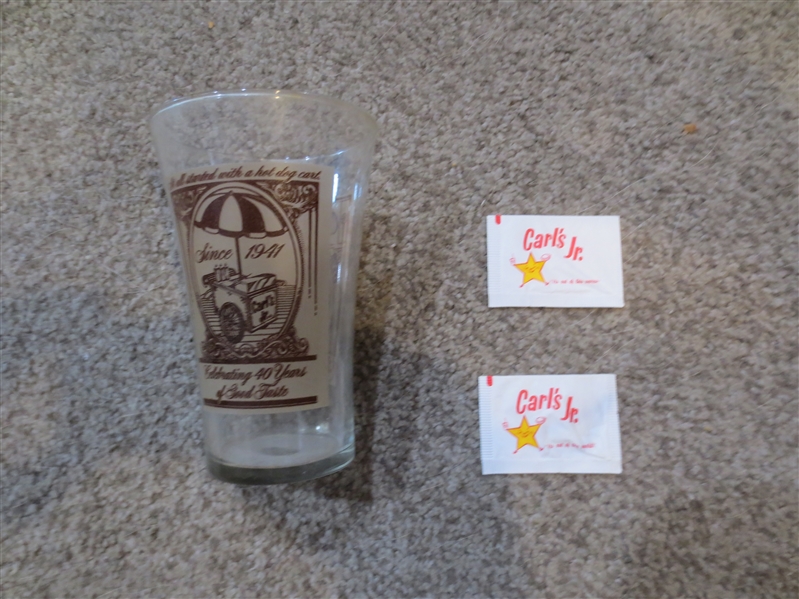 Vintage Carl's Jr. Fast Food Collectibles 1960's-81  NEAT!