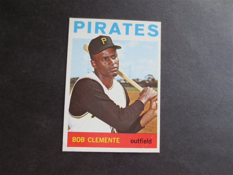 1964 Topps Bob Clemente Baseball Card #440 in Sharp condition but a light crease!