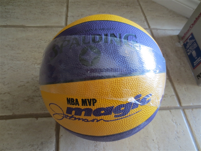 Autographed Magic Johnson Basketball by Spalding in its Original Box!