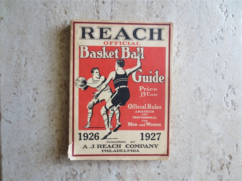 1926-27 Reach Basketball Guide in nice shape