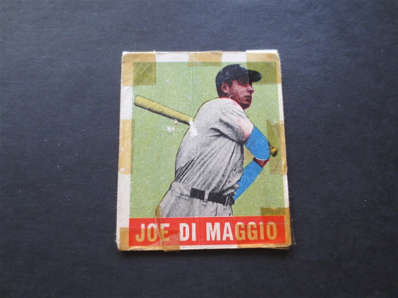 1949 Leaf Joe DiMaggio Baseball Card #1 in affordable condition!