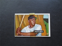 1951 Bowman Willie Mays Baseball Card #305 in affordable condition!