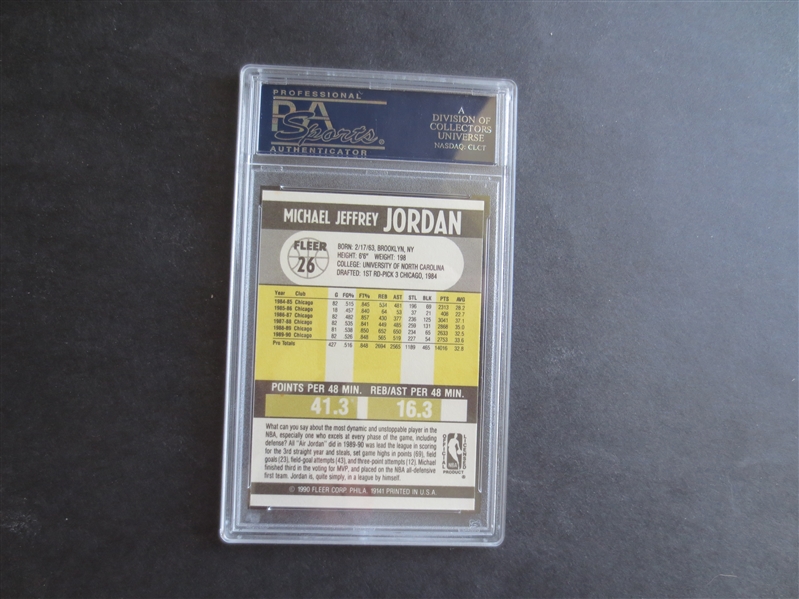 1990 Fleer Michael Jordan PSA 9 MINT Basketball Card #26