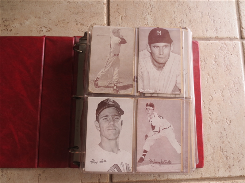MASSIVE 1939-66 Exhibit Baseball Card Lot (246 different with RARITIES)!!!