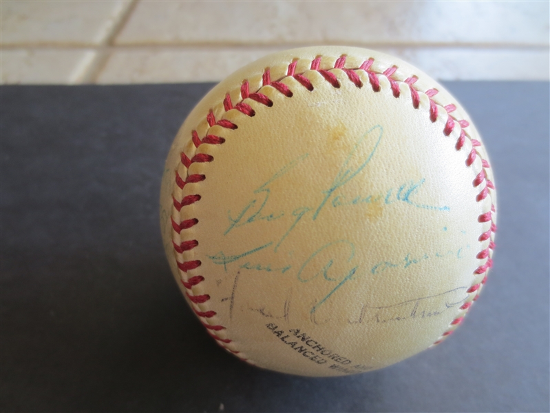Autographed 1966 Baltimore Orioles Baseball with 18 signatures on Facsimile Wilson baseball  2