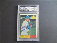 Autographed Billy Williams 1961 Topps Rookie Baseball Card with autograph PSA/DNA Certified