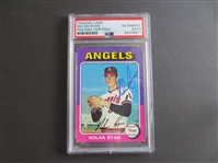 Autographed Nolan Ryan 1975 Topps baseball card with autograph PSA/DNA Certified