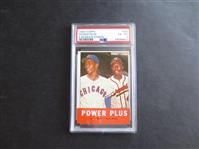 1963 Topps Power Plus Ernie Banks/Hank Aaron PSA 6 ex-mt baseball card #242