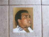 Autographed Muhammad Ali 8" x 10" color photo