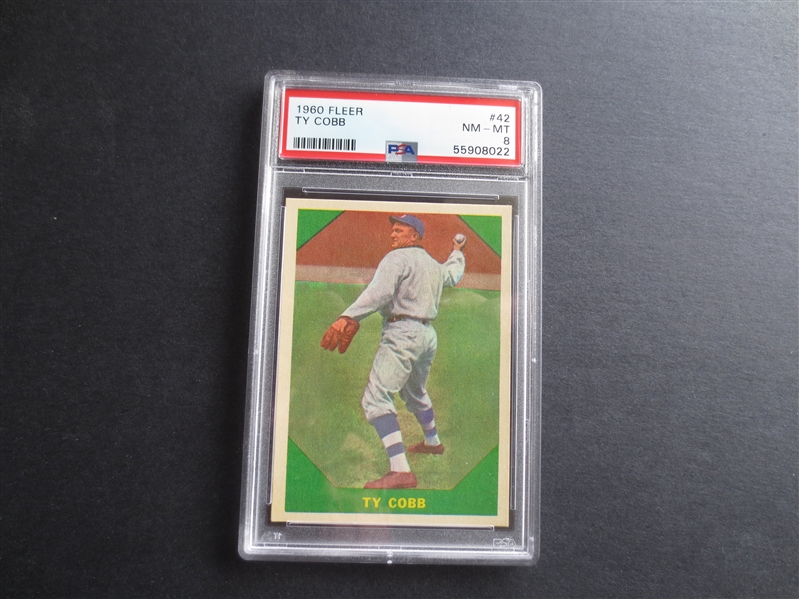 1960 Fleer Ty Cobb PSA 8 NMT-MT Baseball Card #42