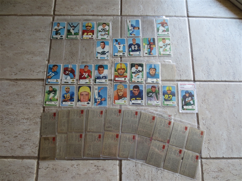1954 Bowman Football Near Complete Set in beautiful condition!  116 of 128