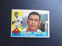 1960 Topps Sandy Koufax Baseball Card in nice shape! #343