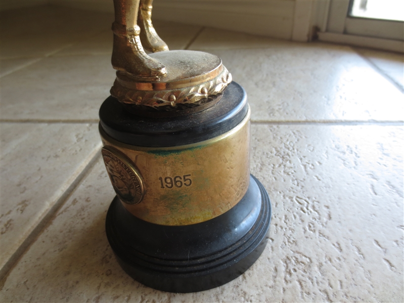 1965 Atlantic Coast Conference Champions Basketball Runners-Up Trophy Earned by Bob Riedy of Duke University