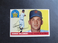 1955 Topps Harmon Killebrew Rookie Baseball Card in Beautiful condition #124