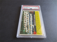 1956 Topps Brooklyn Dodgers Team Gray Back PSA 6 EX-MT Baseball Card #166