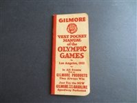 1932 Gilmore Vest Pocket Manual of the Olympic Games Los Angeles