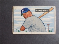 1951 Bowman Mickey Mantle Baseball Card In Affordable Condition #253