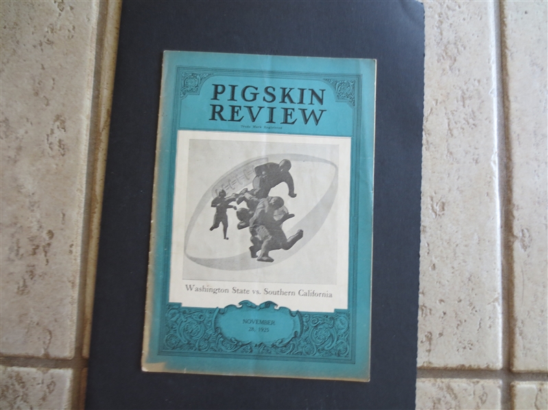 1925 USC vs. Washington State College Football Program---USC loses 17-12