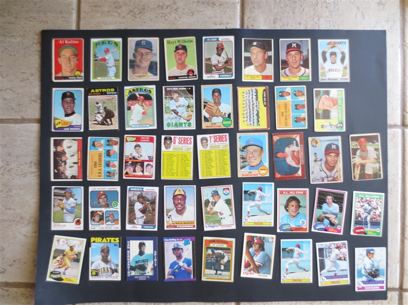 (2500) Monster Box Mostly 1950's and 1960's Topps Baseball Cards with Numerous Hall of Famers---Great for a dealer or set collector!