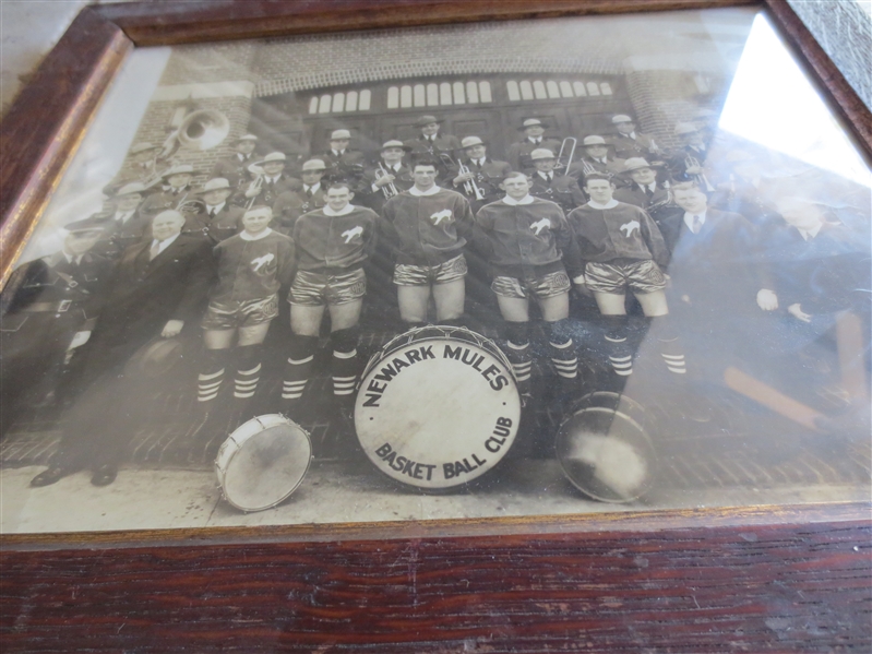 1934-35 Newark Mules ABL Pro American Basket Ball League Original Photo RARE  9.5 x 12