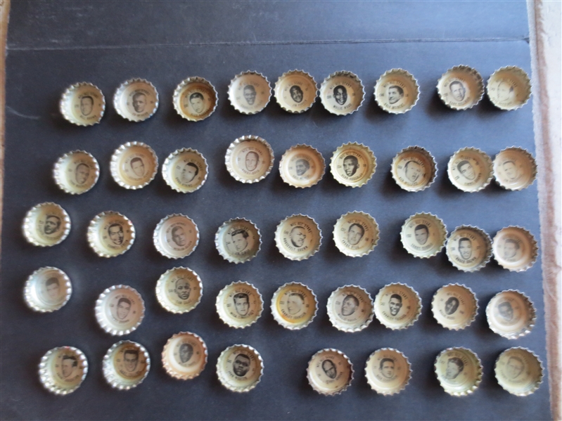 (67) 1966 Coke Mostly Football Bottle Caps Including Hall of Famers