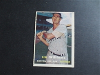 1957 Topps Ted Williams Baseball Card in Great Shape but Off-Center #1