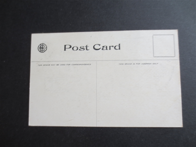 1909 World Series Baseball Postcard Pittsburgh Pirates vs. Detroit Tigers
