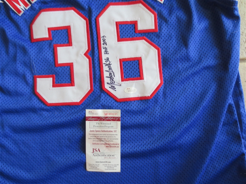 Autographed Meadowlark Lemon Harlem Globetrotters Signed Jersey Hall of Fame with Authentification from JSA