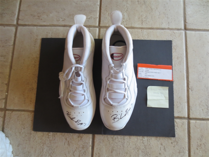 Autographed and Game Used (?) Brandon Roy Nike Basketball Shoes