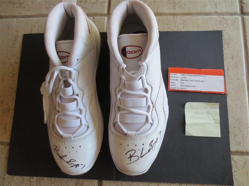 Autographed and Game Used (?) Brandon Roy Nike Basketball Shoes