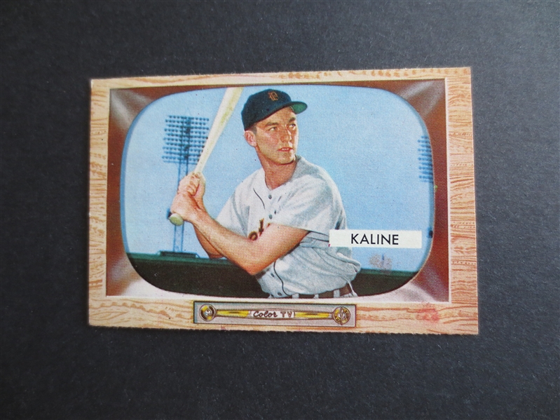 1955 Bowman Al Kaline Baseball Card #23 in Beautiful Condition but light creases on back Hall of Famer!