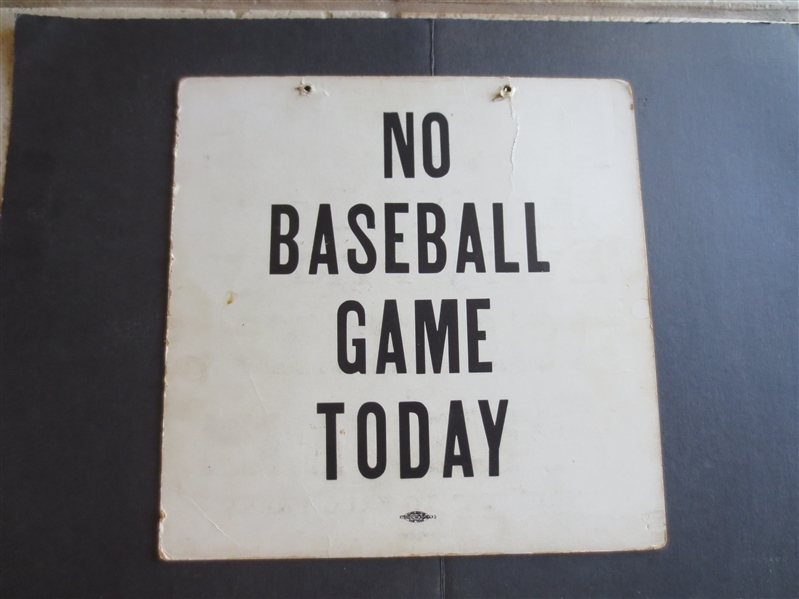 Early Polo Grounds Yankee Stadium Ladies Day Baseball Train Sign 10.5 x 10.5