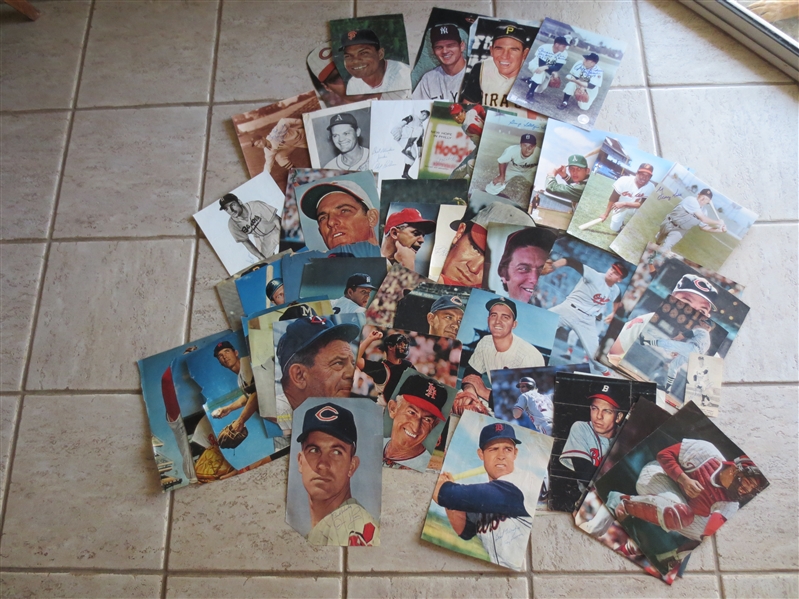 (85) Autographed Baseball Color Photos---most from 1950's-60's issues of Sport Magazine