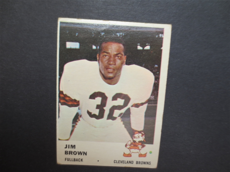 1961 Fleer Jim Brown Football Card in affordable condition #11