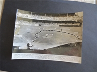 1952 AP Wire Photo Showing Jackie Robinson and Pee Wee Reese during the World Series