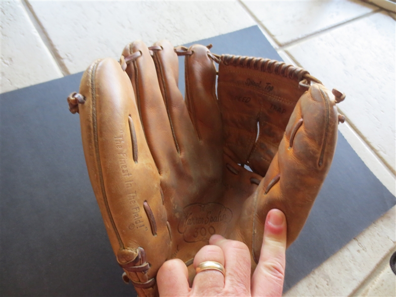 Warren Spahn Rawlings Baseball Glove Model WS 300 Left Handed