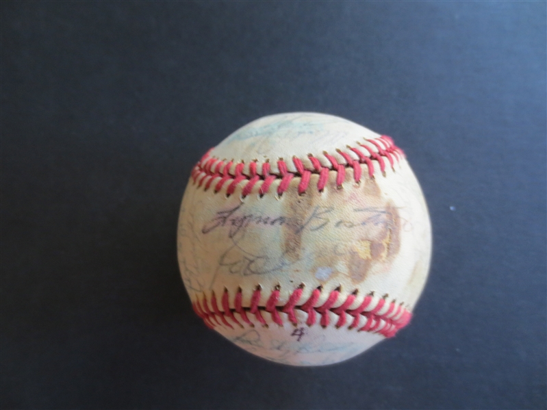 1970's Minnesota Twins Autographed Baseball #4 with 33 signatures including Lyman Bostock and Larry Hisle