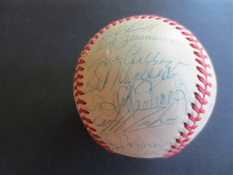 1970's Minnesota Twins Autographed Baseball #4 with 33 signatures including Lyman Bostock and Larry Hisle