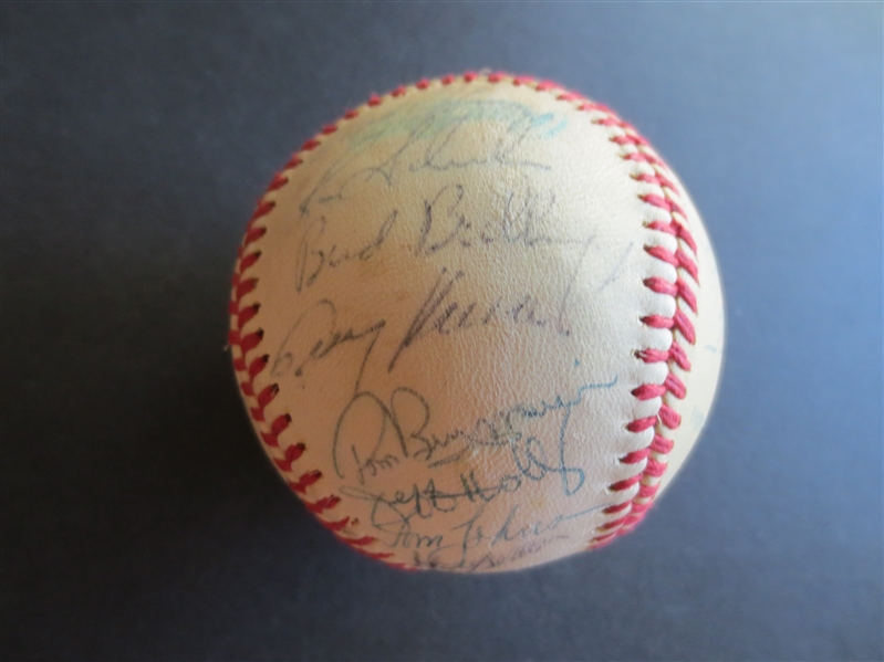 1970's Minnesota Twins Autographed Baseball #4 with 33 signatures including Lyman Bostock and Larry Hisle