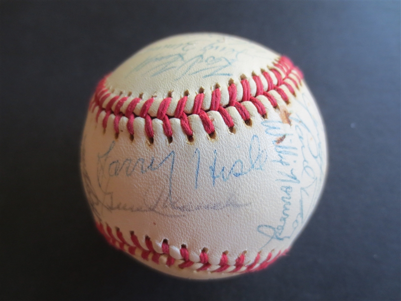 1970's Minnesota Twins Autographed Baseball #4 with 33 signatures including Lyman Bostock and Larry Hisle