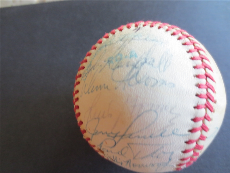 1970's Minnesota Twins Autographed Baseball #4 with 33 signatures including Lyman Bostock and Larry Hisle