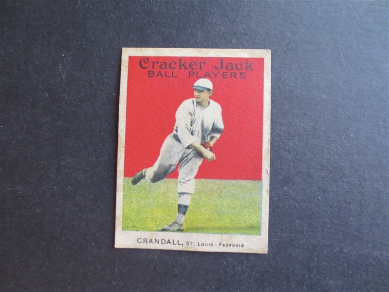 1914 Cracker Jack E145 Doc Crandall Baseball Card in very nice shape!  #67
